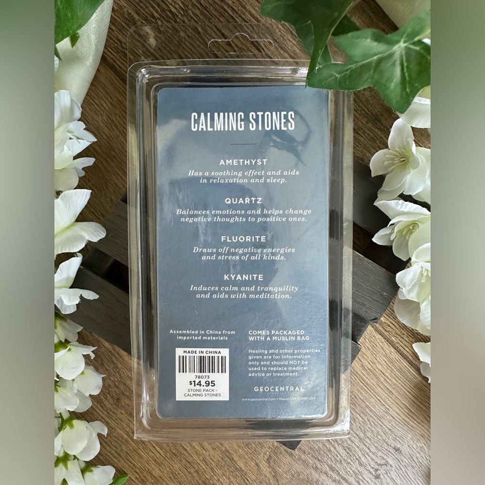 EB Earth Tone Calming Stones w/Drawstring Bag - Picture 3 of 4